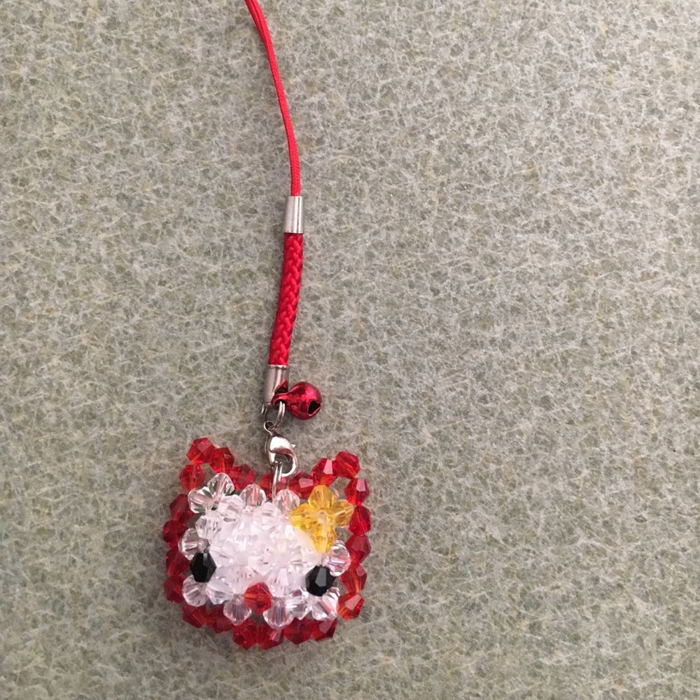 Hello Kitty Swarovski Crystal Charm